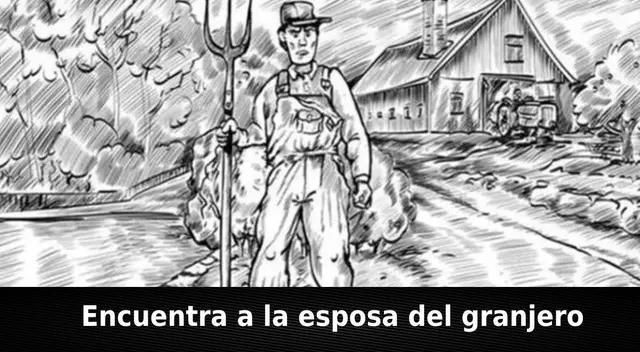 Reto visual: Solo el 5% encontró la esposa del granjero en la imagen Reto visual: Solo el 5% encontró la esposa del granjero en la imagen