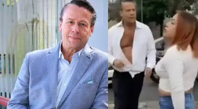 Alfredo Adame es captado peleando con una mujer - VIDEO