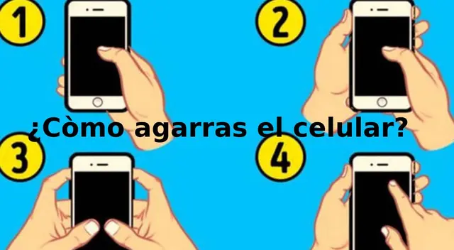 Test visual: la manera de agarrar el celular revela tu personalidad Test visual: la manera de agarrar el celular revela tu personalidad