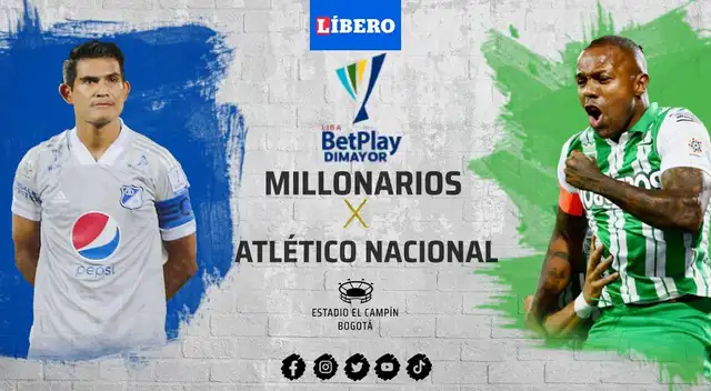 Millonarios y Atlético Nacional EN VIVO juegan por la Liga Bet Play