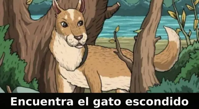 Acertijo visual nivel PRO: Encuentra el gato escondido en la imagen Acertijo visual nivel PRO: Encuentra el gato escondido en la imagen