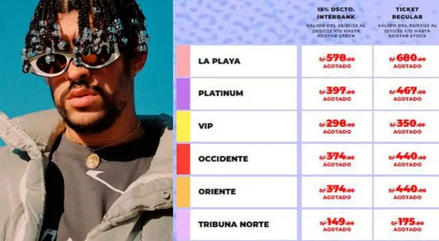 Bad Bunny: Fans piden segunda fecha del concierto en Lima, tras agotarse entradas Bad Bunny: Fans piden segunda fecha del concierto en Lima, tras agotarse entradas