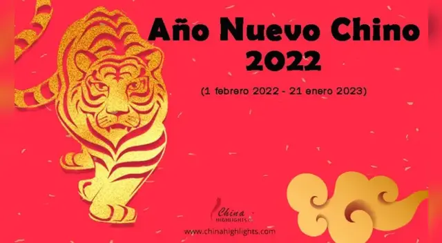 Año nuevo chino 2022: Conoce todas las predicciones del año del Tigre Año nuevo chino 2022: Conoce todas las predicciones del año del Tigre