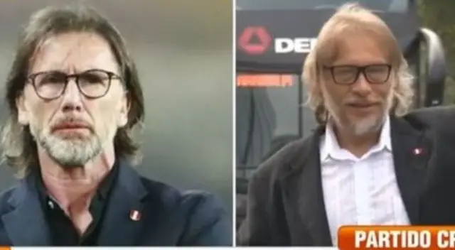 Doble de Ricardo Gareca visita la concentración de la 'Bicolor': Doble de Ricardo Gareca visita la concentración de la 'Bicolor':