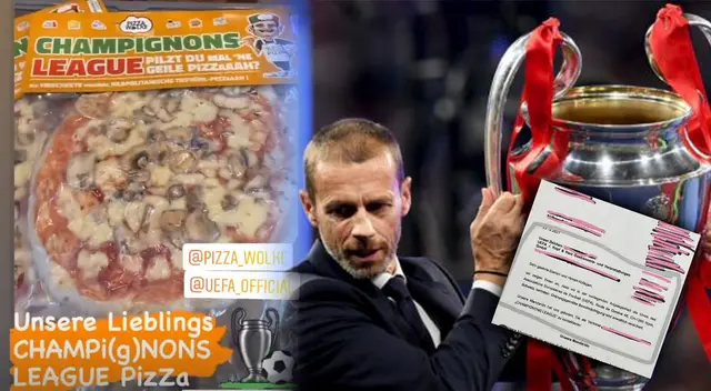 Champions League es usada en nombre de pizza Champions League es usada en nombre de pizza