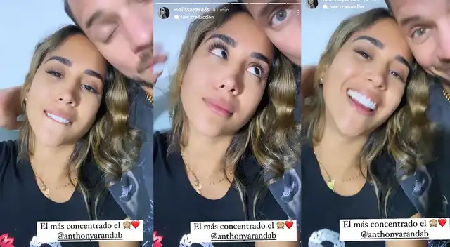 Melissa Paredes y Anthony Aranda se muestran enamorados en redes sociales.