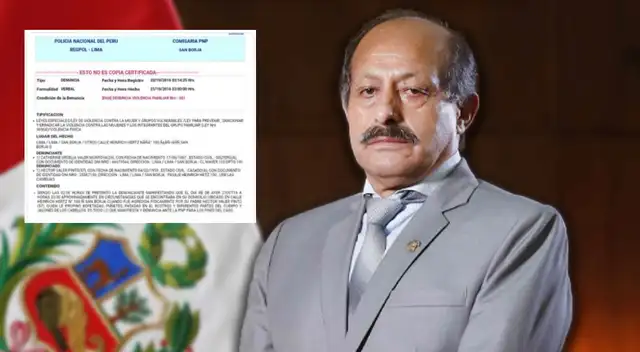 Héctor Valer fue denunciado por violencia familiar. Héctor Valer fue denunciado por violencia familiar.