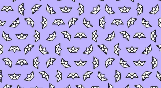 Reto visual en el deberás encontrar un avión de papel.