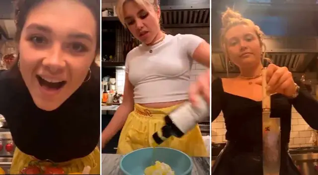 Florence Pugh maravilla a fans del UCM con su serie de videos 'Cocinando con Flo'