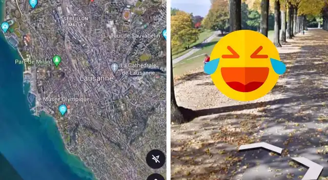 Google Maps captura el preciso momento en el que un pequeño está en momento bastante curioso.