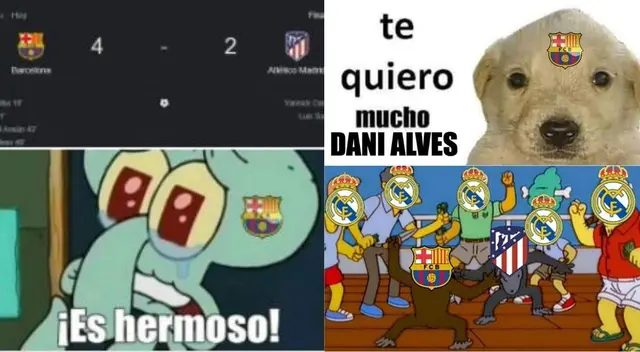 Barcelona vs. Atlético de Madrid: hinchas 'culés' celebran con divertidos memes