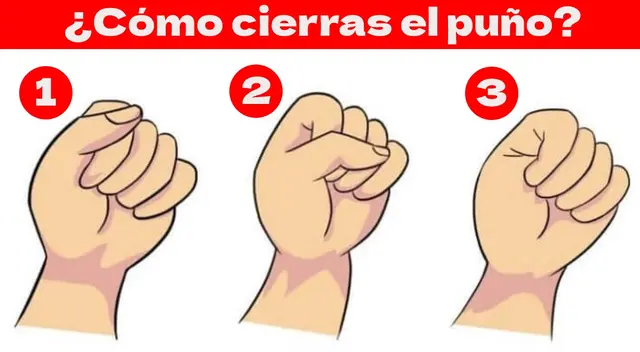 Test de personalidad sobre la manera en la que cierras tu mano. Test de personalidad sobre la manera en la que cierras tu mano.