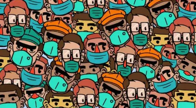 Encuentra a las personas que usan mal la mascarilla. Encuentra a las personas que usan mal la mascarilla.