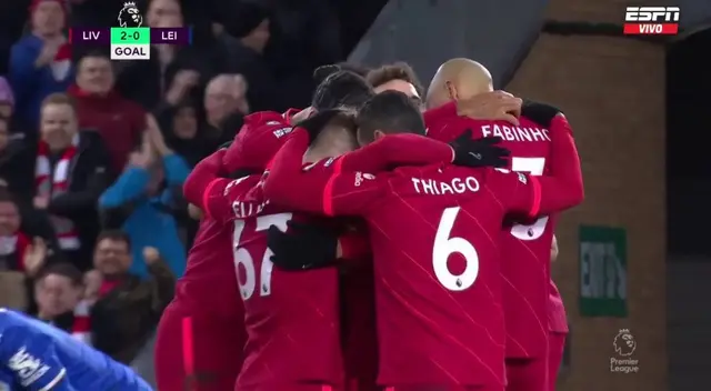 Liverpool ganó 2-0 a Leicester Liverpool ganó 2-0 a Leicester