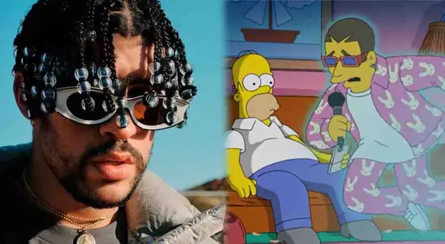 Mira el video de Los Simpson en donde predicen la llegada de Bad Bunny a Perú