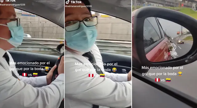 Novio se emocionó más por el gol del 'Orejas' que por su boda Novio se emocionó más por el gol del 'Orejas' que por su boda