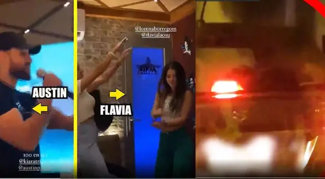 Flavia Laos y Austin Palao son ampayados besándose dentro de un auto Flavia Laos y Austin Palao son ampayados besándose dentro de un auto