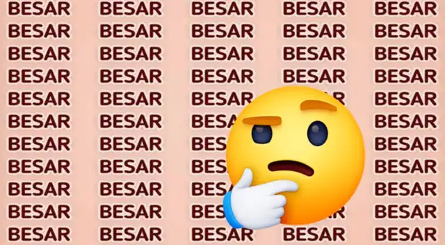 Reto visual inspirado en San Valentín sobre localizar la palabra PESAR.