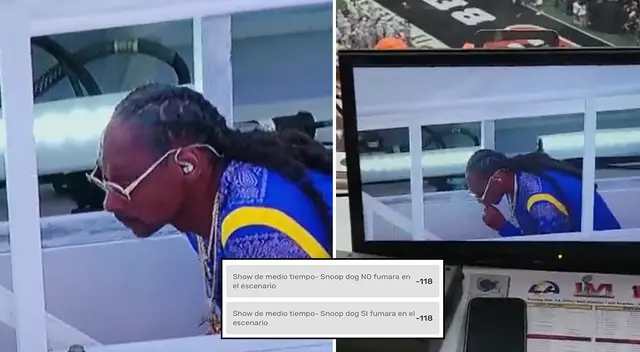Super Bowl 2022: Joven apostó que Snoop Dogg fumaba en el escenario