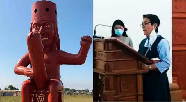 Católica arremete contra el huaco de Moche durante discurso en misa y asegura que es 'ofensivo'