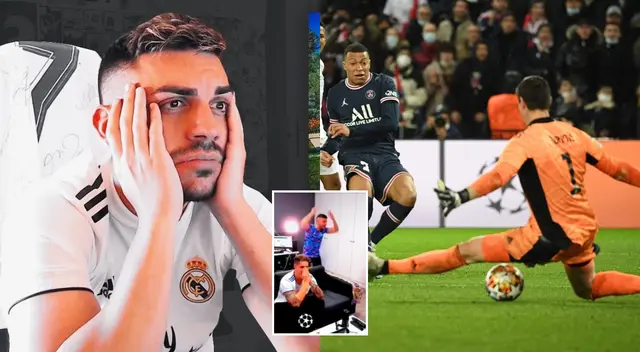 DjMaRiiO pierde los papeles por el gol de Mbappé a Real Madrid. DjMaRiiO pierde los papeles por el gol de Mbappé a Real Madrid.