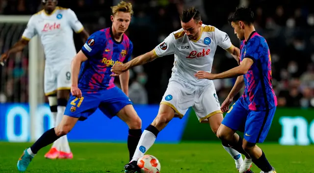 Barcelona y Napoli afrontan la ida de los dieciseisavos de final de la Europa League Barcelona y Napoli afrontan la ida de los dieciseisavos de final de la Europa League