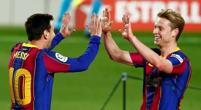 Frenkie de Jong y Lionel Messi compartieron equipo en Barcelona Frenkie de Jong y Lionel Messi compartieron equipo en Barcelona
