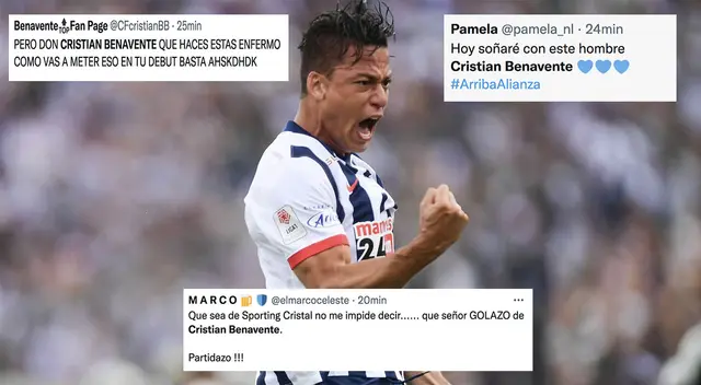 Cristian Benavente causó furor en redes sociales. Cristian Benavente causó furor en redes sociales.