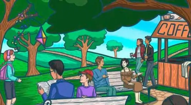 Reto visual nivel pro: ¿Eres capaz de encontrar el periódico escondido en el parque? Reto visual nivel pro: ¿Eres capaz de encontrar el periódico escondido en el parque?