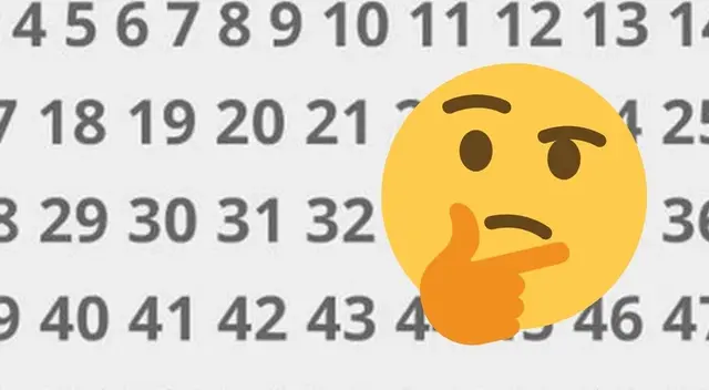 Acertijo visual nivel PRO: encuentra el número que falta en 5 segundos Acertijo visual nivel PRO: encuentra el número que falta en 5 segundos