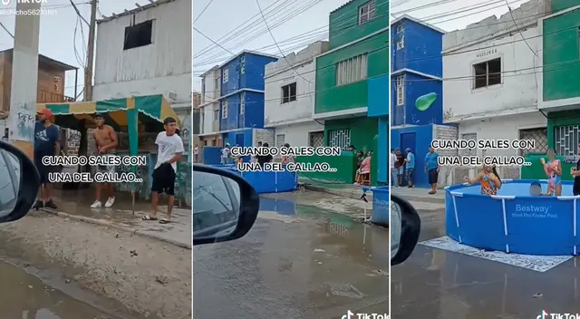 Para suerte del joven, tenía la luna levantada y así evitó quedar empapado al visitar a su novia Para suerte del joven, tenía la luna levantada y así evitó quedar empapado al visitar a su novia