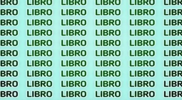 ¿Eres capaz de encontrar la palabra 'Libra'? Supera este reto visual en 5 segundos