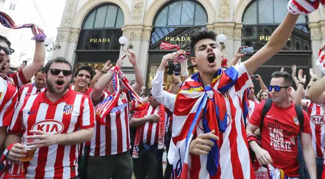 Atlético Madrid: hinchas pifean himno de Champions League Atlético Madrid: hinchas pifean himno de Champions League