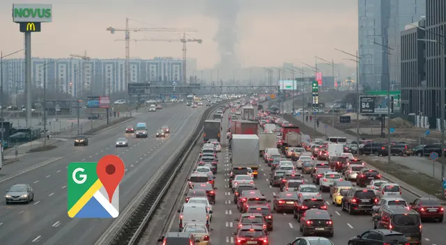 Guerra Rusia y Ucrania: así luce las salidas de Kiev gracias Google Maps