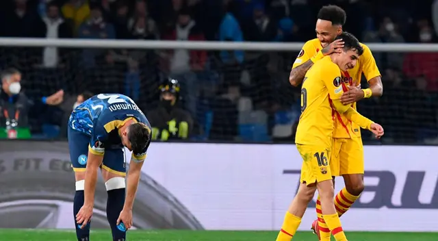 Napoli eliminado y Barcelona a octavos de final de Europa League