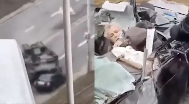 Un hombre se salvó de milagro en Ucrania.