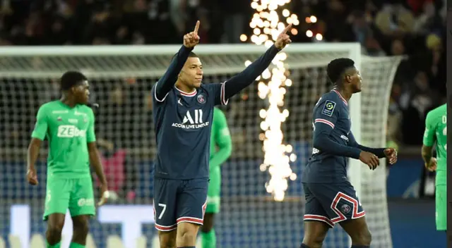 PSG venció 3-1 al Saint-Étienne por la fecha 26 de la Ligue 1.