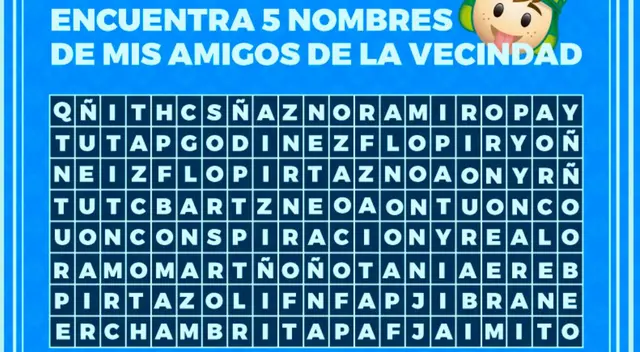 Nuevo pupiletras EXTREMO: Encuentra a los 5 amigos del Chavo del 8 en 15 segundos Nuevo pupiletras EXTREMO: Encuentra a los 5 amigos del Chavo del 8 en 15 segundos