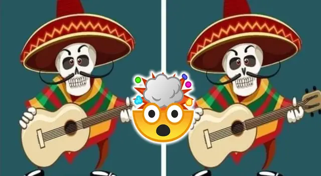 Día de los Muertos en México: encuentra las 3 diferencias en difícil acertijo visual Día de los Muertos en México: encuentra las 3 diferencias en difícil acertijo visual