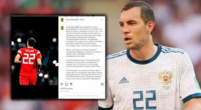 Artem Dzyuba sobre el conflicto de Rusia con Ucrania