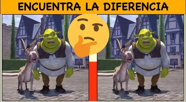 ¿Ves la diferencia en Shrek y el Burro? Solo el 5% logró resolver este reto visual