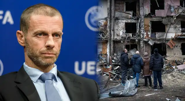 Presidente de la UEFA brindó apoyo a un futbolista ucraniano