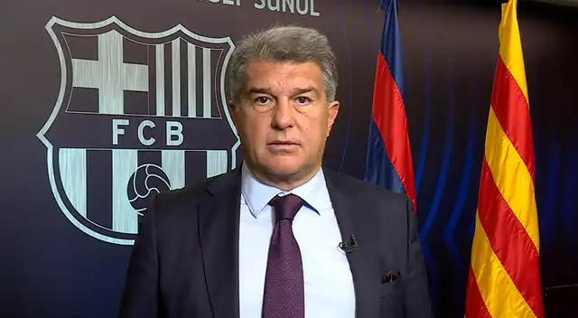 Joan Laporta fue el encargado de hacer llegar el mensaje a Ucrania