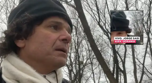 Periodista chileno vivió una pesadilla durante una transmisión en vivo desde Kiev