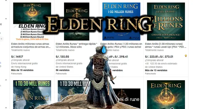 Elden Ring: tramposos compran Runas en internet Elden Ring: tramposos compran Runas en internet