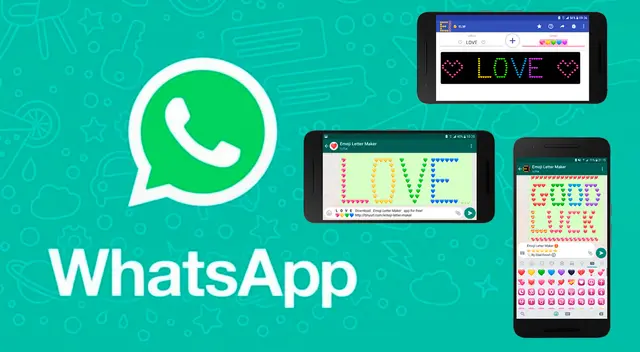 WhatsApp: cómo enviar letras gigantes hechas con emojis.