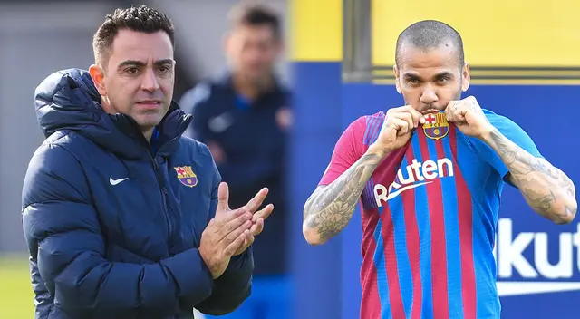 Xavi Hernández anhela que Dani Alves renueve con Barcelona Xavi Hernández anhela que Dani Alves renueve con Barcelona
