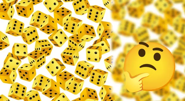 Reto visual: encuentra el dado diferente o equivocado.