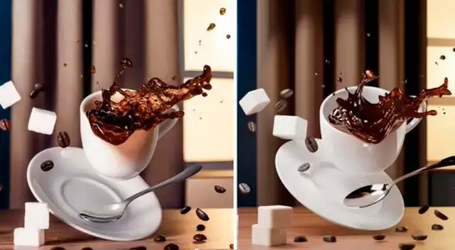 Reto visual: ¿Cuál es la taza de café real? Reto visual: ¿Cuál es la taza de café real?