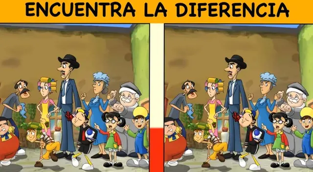 ¿Ves la diferencia en la imagen vecindad de ‘El Chavo del 8’? tienes 10 segundos